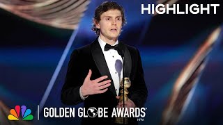 Evan Peters Wins Best Actor in a Limited Series  2023 Golden Globe Awards on NBC [upl. by Buine]