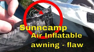 Putting up our Sunncamp Swift 390 Deluxe SC Awning [upl. by Akemad]