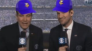 Jim Nantz amp Tony Romo Will Call VikingsCowboys on Sunday [upl. by Spearing296]