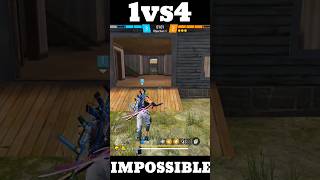 Free🔥Fire khatarnak Clutch 🤯 1vs4 Impossible 😱 [upl. by Novyat976]