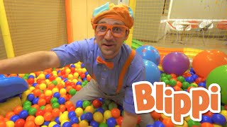 Learning With Blippi At An Indoor Playground For Kids  Educational Videos For Toddlers [upl. by Hepsibah]