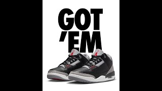 Shock Drop Nike Jordan 3 Retro OG Cement 2024 finally happened sneakers sneakerhead [upl. by Gael32]