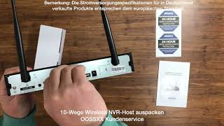 OOSSXX Wireless NVR Network Video Recorder Unboxing [upl. by Bury]