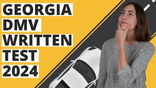 Georgia DMV Written Test 2024 60 Questions with Explained Answers [upl. by Elyac325]