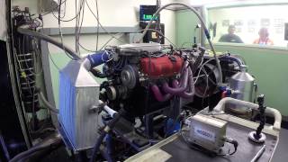 Nissan VG Turbo V6 Engine on the Dyno [upl. by Enilraep923]