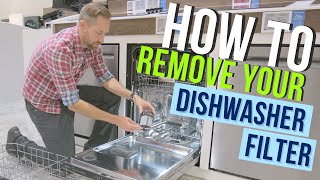 How To Remove Your KitchenAid Dishwasher Filter KDTE204KPSS [upl. by Hwang]