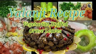 Yalanji Recipe Vegetarian stuffed grape leaves arabic [upl. by Odella]