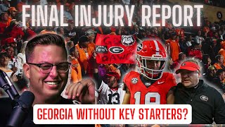 Georgia Football Final Injury Report  Could They Be Without Brock Bowers or Ladd McConkey [upl. by Nivlek15]