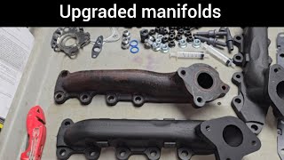 F150 Exhaust manifold replacement BD Diesel [upl. by Nyrehtac]