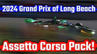 2024  IndyCar Series  Grand Prix of Long Beach  Assetto Corsa Pack [upl. by Biamonte]