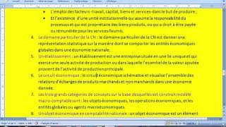 comptabilité nationaleles définitionsquestion du cours [upl. by Assilat93]