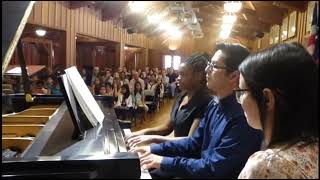 Anitras Dance by Edvard Grieg Op 46 No3 piano duet 2017 [upl. by Ty969]