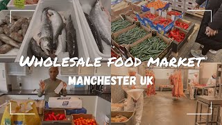 WHOLESALE FOOD MARKET IN MANCHESTER UK 🇬🇧  New Smithfield Wholesale Market  Meats Butcher [upl. by Ecarg165]