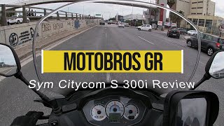 Sym Citycom S 300i Review [upl. by Juback327]