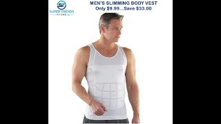 Mens Slimming Body Vest  Physiqueimproving undershirts that transforms the body [upl. by Sik820]