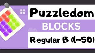 Puzzledom Blocks Regular B soluce [upl. by Notsnhoj]