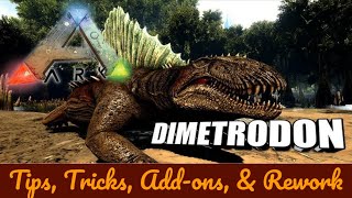 Ark Survival Dimetrodon Tips Tricks and Upgrades Dinopedia Ep 18 [upl. by Cassilda333]