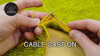 Cable Cast On  Knitting Tutorial [upl. by Yanrahc]