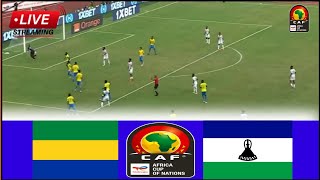 🔴LIVE  Gabon vs Lesotho • Live Stream Africa Cup of Nations Qualifications2024 Match Analysis [upl. by Airet]