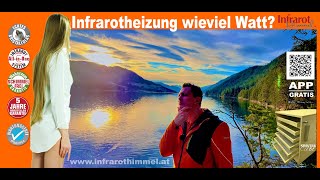 Infrarotheizung wieviel Watt stromverbrauch infrarot unterschied infrarotheizung watt strom ir [upl. by Onstad871]