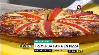 Receta del día Pizza de Fainá [upl. by Stelmach525]