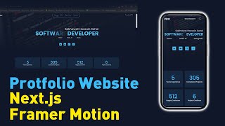 My Latest Portfolio with Next js and Framer Motion  Review [upl. by Gillie]