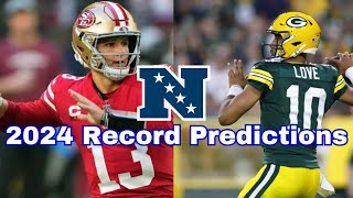 2024 NFL Record Predictions NFC [upl. by O'Meara897]