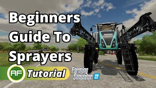 Fertilizer amp Herbicide Sprayer Guide  How To Spray Weeds amp Fertilize Crop  Farming Simulator 22 [upl. by Elleunamme]