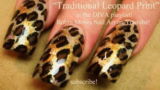 Easy Traditional Leopard Print Nails  Animal DIVA Nail Art Tutorial [upl. by Patman]