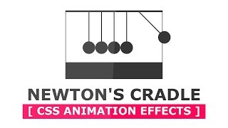 How to Create Newtons Cradle Animation Effects Using Html And CSS  CSS Animation Effects [upl. by Norbert]