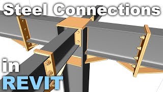 Steel Structures and Connections in Revit Tutorial [upl. by Satterlee738]