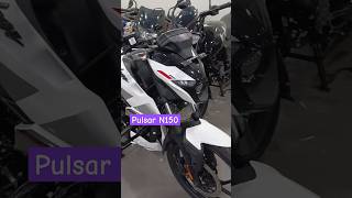 Pulsar N150 🔥 Pearl White Colour 🤍✨ jattmehkma n150 n160 bajaj pulsar shorts explore [upl. by Ellehcear]