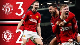 GARNACHO amp HOJLUND TO THE RESCUE 🤩  Man Utd 32 Aston Villa  Highlights [upl. by Arrej779]