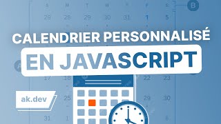 Créer un calendrier personnalisé en JavaScript [upl. by Maryl]