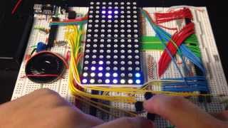 Playing Tetris on a 16x8 RGB LED Matrix [upl. by Annauj]