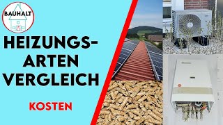 Welche Heizung im Neubau Heizungsarten Kostenvergleich Wärmepumpen Gas Solar Pellets Bauhalt [upl. by Clippard913]