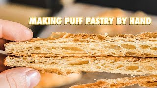 How To Make Perfect Puff Pastry Dough By Hand [upl. by Boesch]