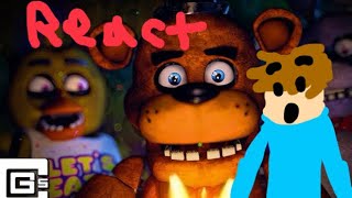 I REACT TO FREDDY FNAF 10th ANNIVERSARY SONG By CG5 [upl. by Joye661]