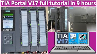 TIA Portal V17 full tutorial in 9 hours [upl. by Anoy]