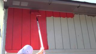 Exterior Painting Step 7 Brushing and Rolling the House [upl. by Tripp754]