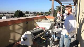 Mixing BMI 690 one coat fibered stucco [upl. by Smart267]