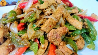 Dry Chicken Fajita  step wise recipe  Chicken fajita [upl. by Acsisnarf148]