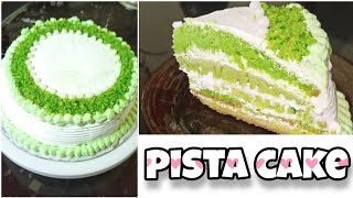 Pistachio Cake1kg CakeCake recipeEasy to makeMalayalam [upl. by Ayokal594]