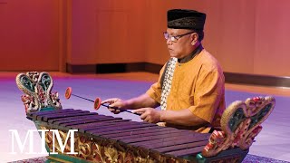 Indonesian gambang xylophone played by gamelan artist Mas Midiyanto [upl. by Botzow]