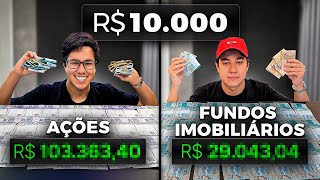 10 MIL REAIS EM AÇÕES vs FIIs durante 10 ANOS na prática  QUAL RENDEU MAIS [upl. by Emmey]