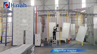 Malaysias powder coating and spray painting mixed production line [upl. by Ailedroc]