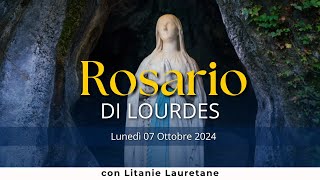 Il Santo Rosario di Lourdes di oggi Lunedì 7 Ottobre 2024 Misteri della Gioia [upl. by Angell]