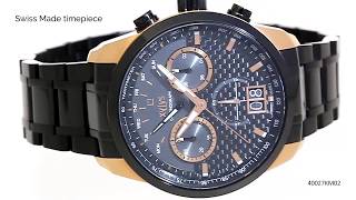 Xylys Black Dial Chronograph Watch for Men  40027KM02 [upl. by Nelg]