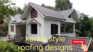 kerala style roofing designs sheet and tiles [upl. by Cartwright]