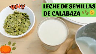 🥛Como hacer LECHE DE SEMILLAS DE CALABAZA🎃Leche de semillas de calabaza PROPIEDADES😊 [upl. by Peggir518]